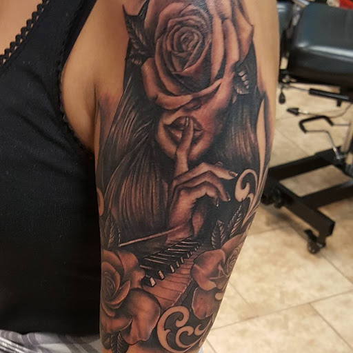 Explore june birth flower tattoo ideas, creative tattoo ideas in Pittsburg, available at Delta Art & Tattoo