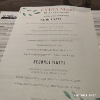 Il Cantuccio à Peio Fonti menu
