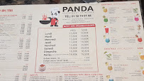 Panda à Carrières-sous-Poissy menu