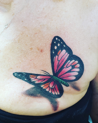 Explore sleeve tattoo ideas for females, creative tattoo ideas in Santa Fe, available at The G Spot (I.P.Ink)