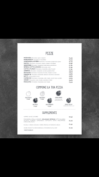 Pizzeria Le Botti à San Miniato Basso (la carte)