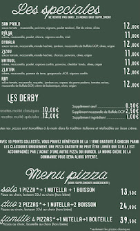 Menu / carte de Pizzeria football club à Villefranche-sur-Mer