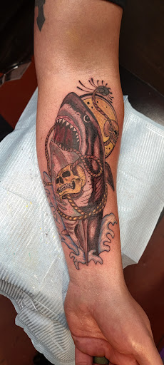 Explore spiritual 444 tattoo ideas, creative tattoo ideas in Dripping Springs, available at Hill Country Arts Piercings And Tattoos