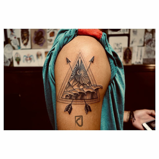 Explore family initials tattoo ideas, creative tattoo ideas in Orange Park, available at Big City Tattoo and Piercing