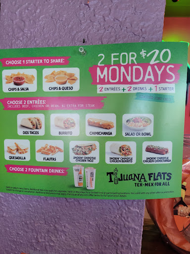 Tex-Mex Restaurant «Tijuana Flats», reviews and photos, 13100 Seminole Blvd #105, Largo, FL 33778, USA