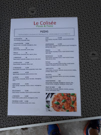 Menu / carte de Le Colisée à Erstein