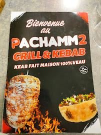 Restauration rapide PACHAMM KEBAB à Pusignan (le menu)