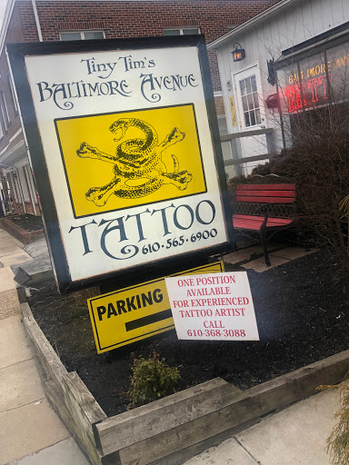 Body Piercing Shop «Baltimore Avenue Tattoo», reviews and photos, 424 E Baltimore Ave, Media, PA 19063, USA