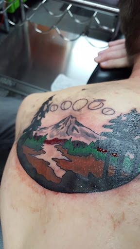 Explore san judas tattoo ideas, creative tattoo ideas in Springfield, available at Area 51 Tattoo