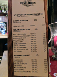Gasthaus Zum Löwen à Frankfurt menu