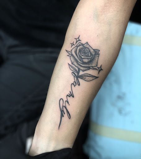 Explore beauty and the beast tattoo ideas, creative tattoo ideas in Saint Petersburg, available at Lucky You Tattoo