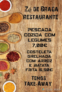 Restaurant Restaurante Zé de Braga à Porto - menu / carte