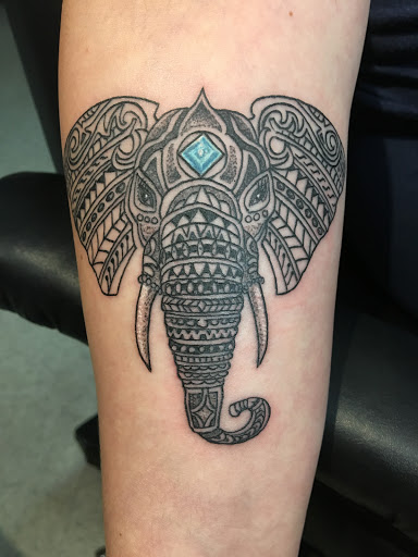 Explore scientific tattoo ideas, creative tattoo ideas in Goshen, available at Lady Luck Studio