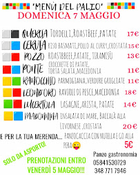 Carte du Panzo Gastronomia à Seravezza