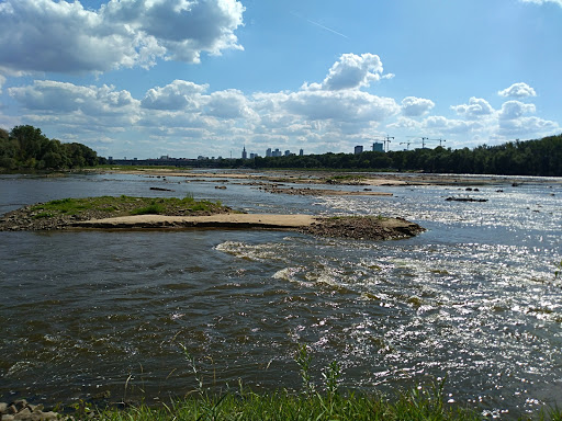 Paradise beach on the Vistula River.