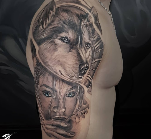 Explore mary jane tattoo ideas, creative tattoo ideas in Ambler, available at Tattoo GalaxyAmbler Piercing & Custom Tattoos