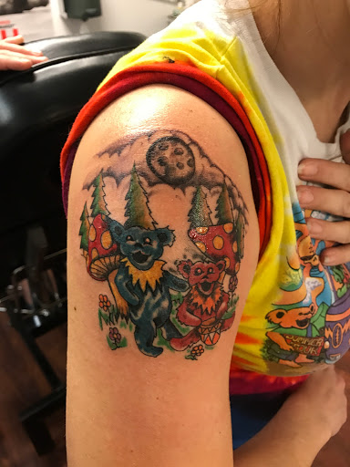 Explore chest tattoo ideas, creative tattoo ideas in Seymour, available at American Gypsy Tattoo Corp.