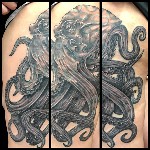 Explore lineman tattoo ideas, creative tattoo ideas in San Diego, available at Funhouse Tattoo