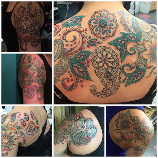 Explore black clover tattoo ideas, creative tattoo ideas in Fond Du Lac, available at In Your Face Tattooz LLC