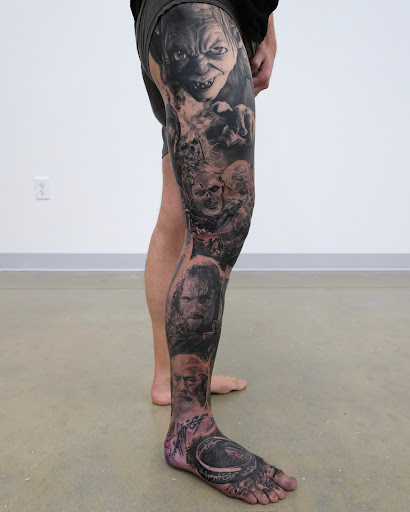 Explore chameleon tattoo ideas, creative tattoo ideas in Hutto, available at Upside Tattoo