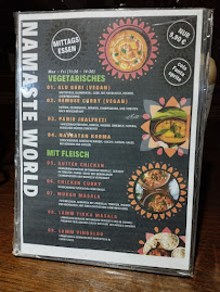 Menu du Namaste World à Bad Zwischenahn