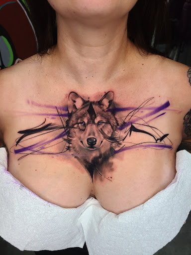 Explore cover up tattoo ideas male chest, creative tattoo ideas in Albuquerque, available at Urban Inkology Tattoo Studio (Coors)