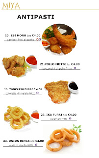 Miya sushi & Ramen à Bergamo menu