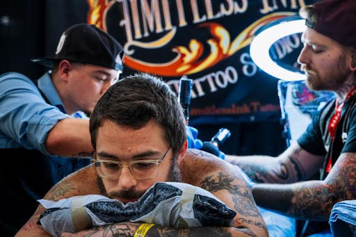 Explore army tattoo ideas for men, creative tattoo ideas in Cadillac, available at Limitless Ink Tattoo Studio