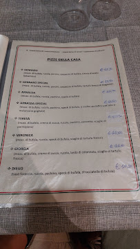 Menu du Pizzeria da Gennaro à Priverno