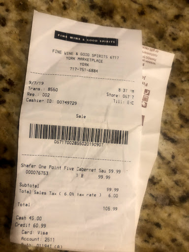 Liquor Store «Wine & Spirits Stores», reviews and photos, 2075 Springwood Rd, York, PA 17403, USA