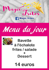 Friterie Magic frites à Anvin - menu / carte