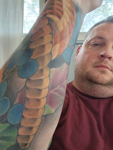 Explore male chest tattoo ideas, creative tattoo ideas in Kapolei, available at Sacred Art Tattoo and Coffee Bar - Kapolei