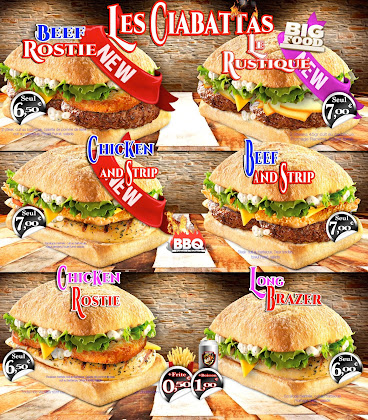 menu du restaurants Le New Burger à Saint-Denis