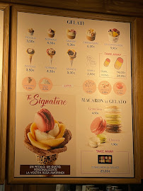 Menu du Amorino Gelato - Pisa à Pisa