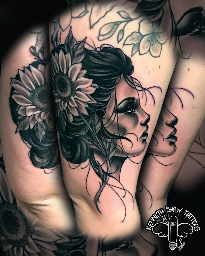 Explore samson tattoo ideas, creative tattoo ideas in Mesa, available at Next Wave Tattoos and Piercings