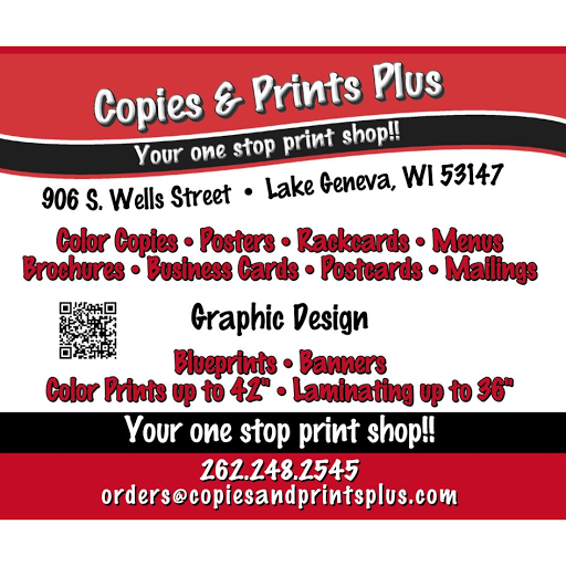 Print Shop «Copies & Prints Plus», reviews and photos, 906 S Wells St, Lake Geneva, WI 53147, USA
