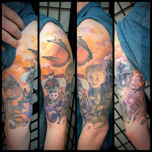 Explore matching butterfly tattoo ideas, creative tattoo ideas in Saint Albans, available at 181 Tattoo