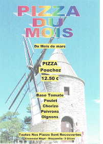 PIZZERIA SNACK DU MOULIN à Rieupeyroux menu