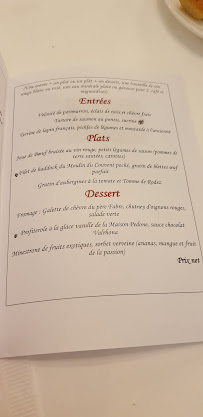 Au Petit Marguery à Paris menu