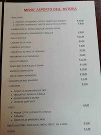 L'Usteria à Treviglio menu