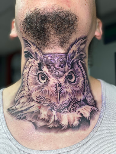 Explore chest tattoo lettering ideas, creative tattoo ideas in San Diego, available at Hustle Tattoo & Piercing Studio