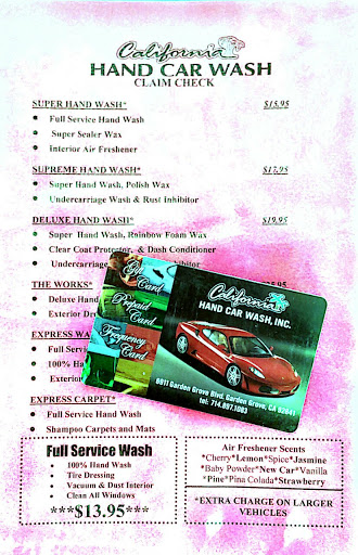 Car Wash «California Hand Car Wash», reviews and photos, 6911 Garden Grove Blvd, Garden Grove, CA 92841, USA