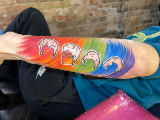 Explore jake the dog tattoo ideas, creative tattoo ideas in Fort Dodge, available at Crave Tattoo