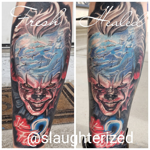 Explore carousel tattoo ideas, creative tattoo ideas in Ocoee, available at Slaughterized Ink Tattoo and Piercing Studio