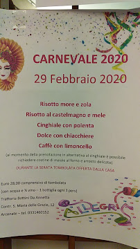 Trattoria Bottini Di Bottini Maria Carla à Arconate carte