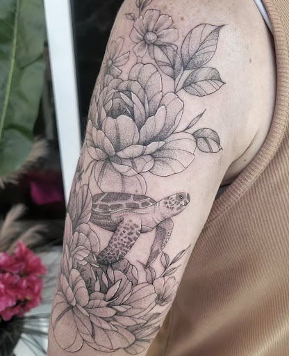 Explore black couple tattoo ideas, creative tattoo ideas in Valdosta, available at Acid Ink Tattoos