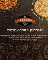 Carte du Lazzaro Pizza Guer à Guer