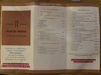 Carte du Restaurant Porto Adria à Waabs