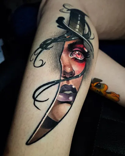 Explore fight club tattoo ideas, creative tattoo ideas in Albuquerque, available at Golden Needle Tattoo Studio