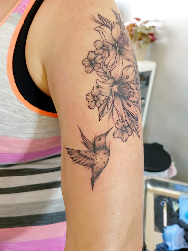 Explore jack and sally tattoo ideas, creative tattoo ideas in Warrensburg, available at Altered Visions Tattoo Studio